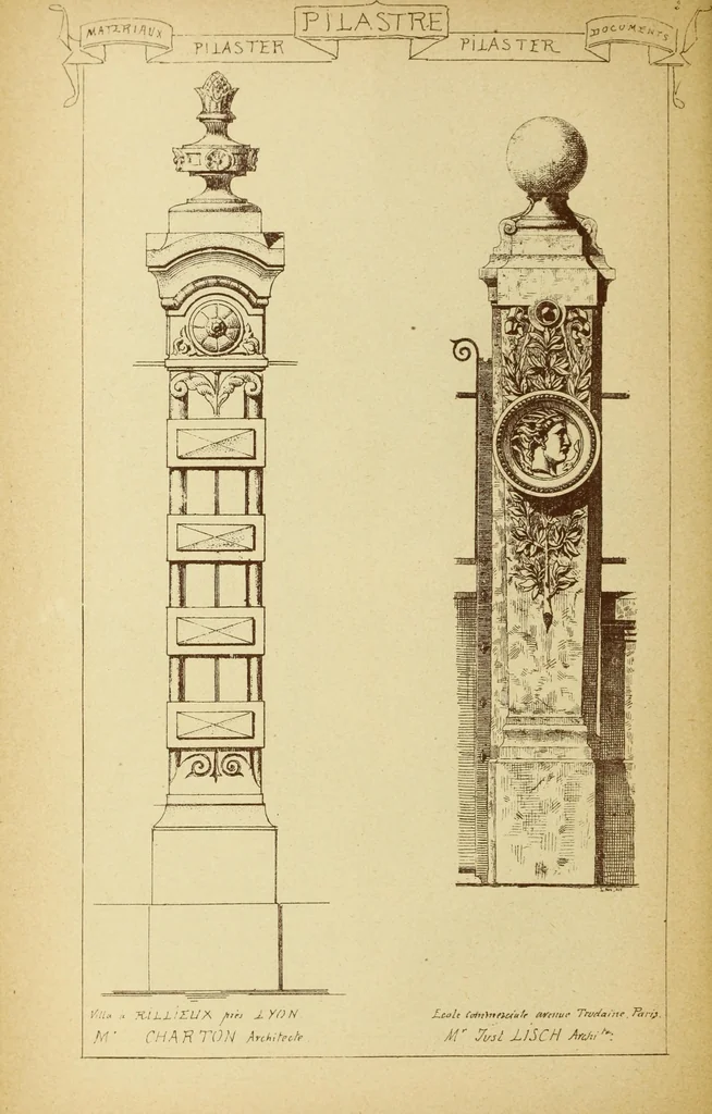 An illustration from Materials and documents of architecture and sculpture : classified alphabetically, 1915, leaf 27