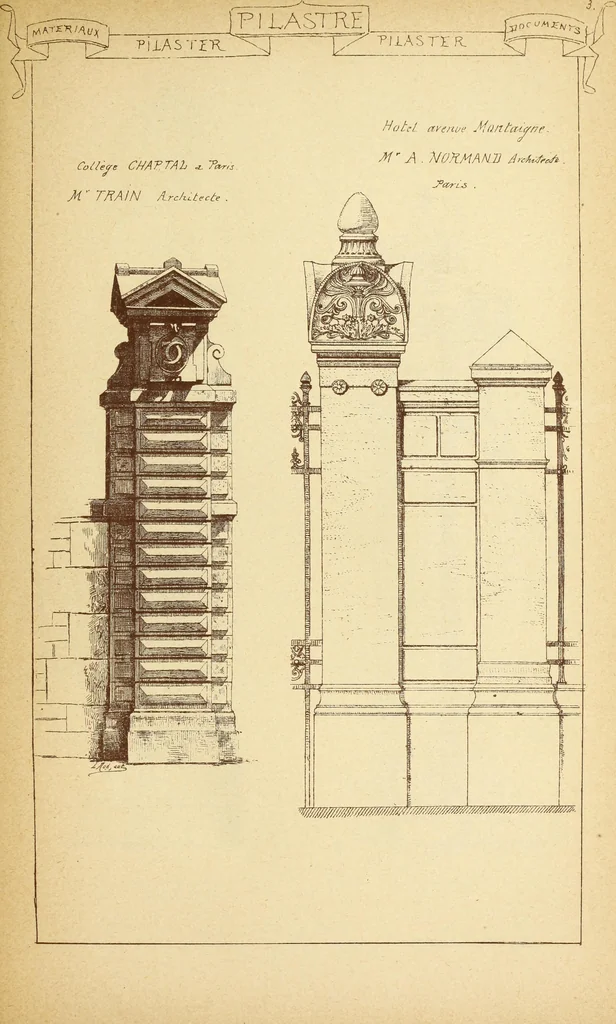 An illustration from Materials and documents of architecture and sculpture : classified alphabetically, 1915, leaf 28