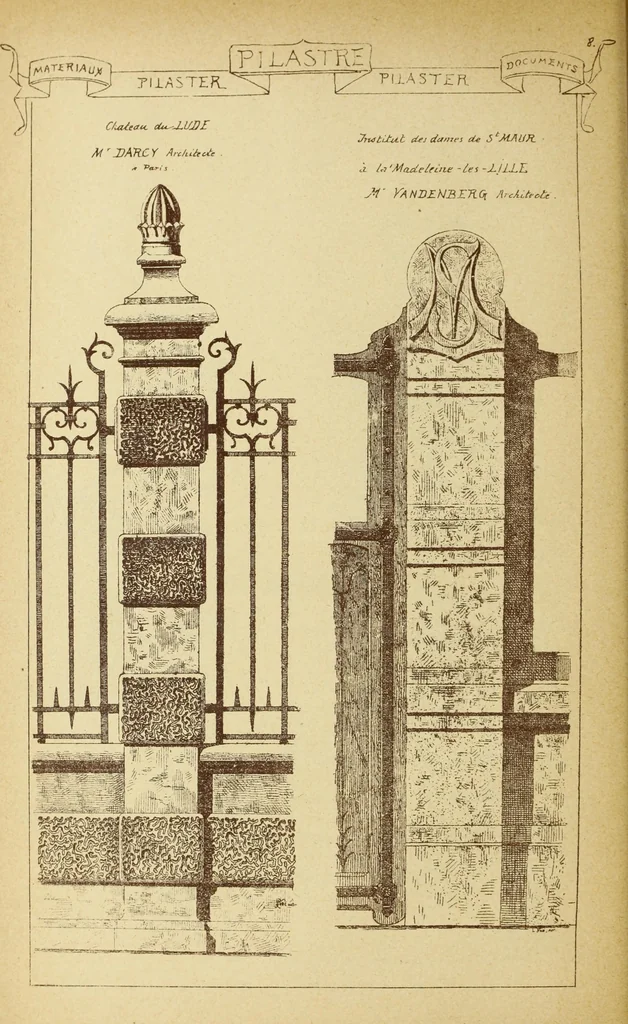 An illustration from Materials and documents of architecture and sculpture : classified alphabetically, 1915, leaf 33