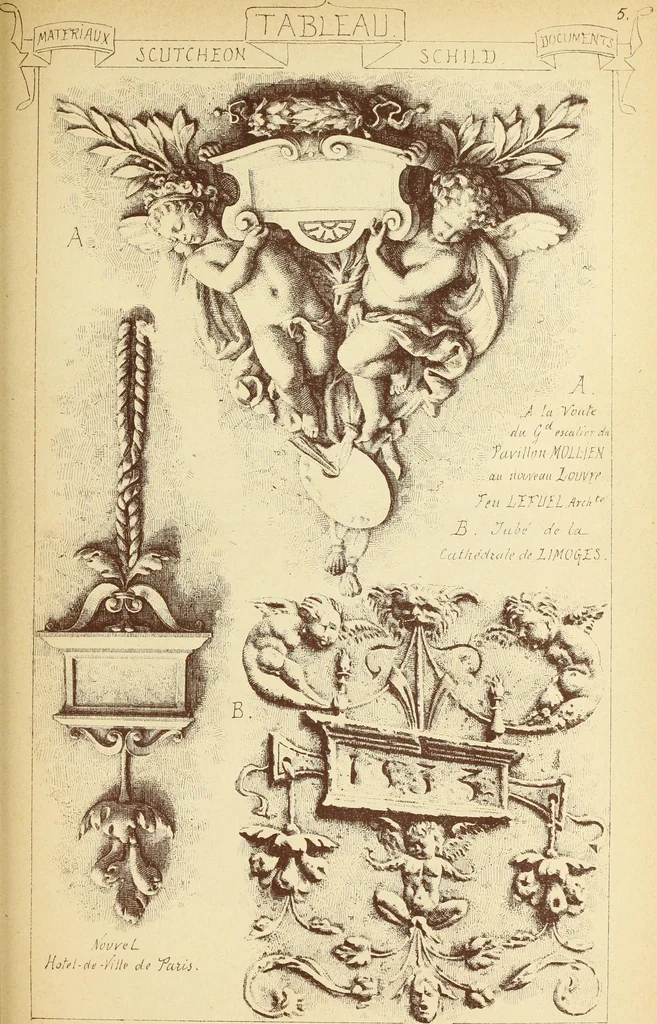 An illustration from Materials and documents of architecture and sculpture : classified alphabetically, 1915, leaf 338