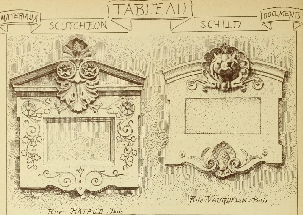 An illustration from Materials and documents of architecture and sculpture : classified alphabetically, 1915, leaf 339