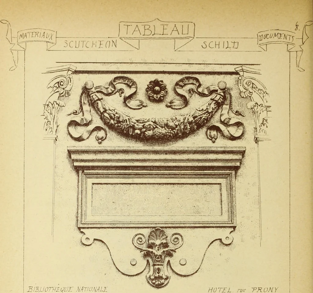 An illustration from Materials and documents of architecture and sculpture : classified alphabetically, 1915, leaf 341