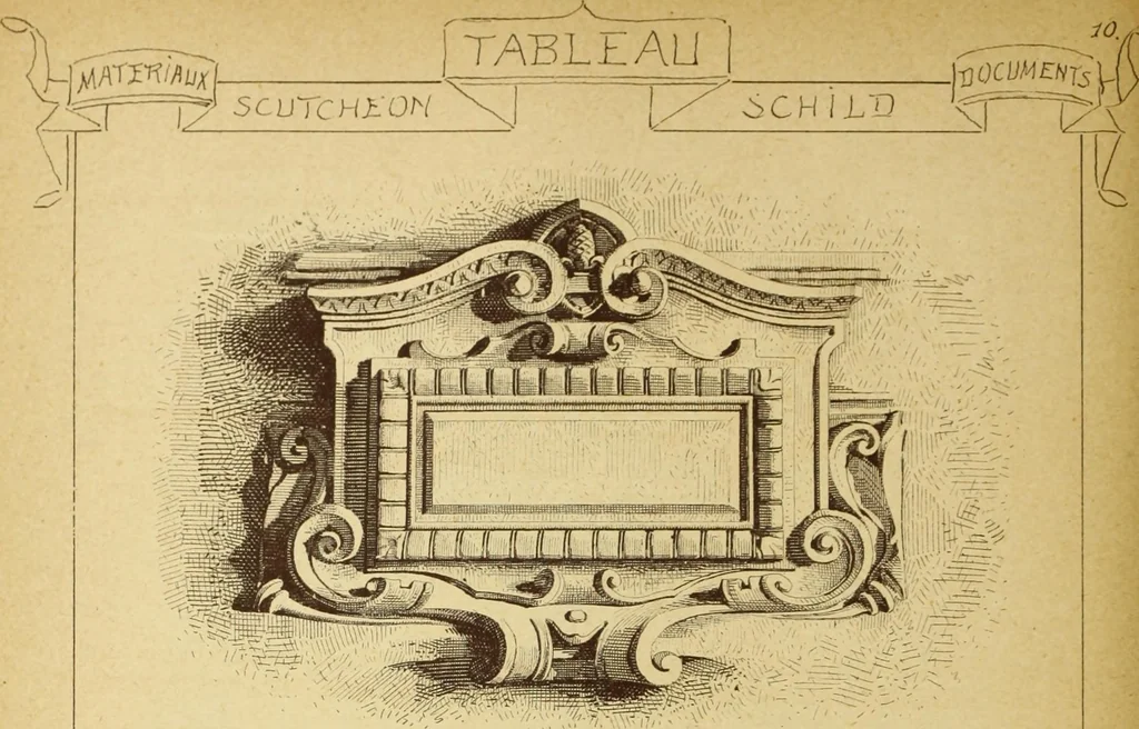 An illustration from Materials and documents of architecture and sculpture : classified alphabetically, 1915, leaf 343