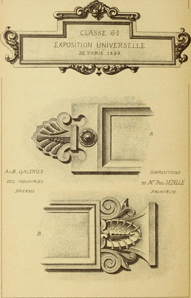 An illustration from Materials and documents of architecture and sculpture : classified alphabetically, 1915, leaf 345