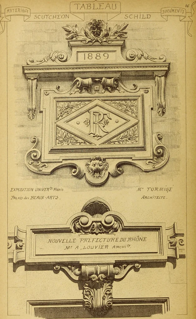 An illustration from Materials and documents of architecture and sculpture : classified alphabetically, 1915, leaf 349