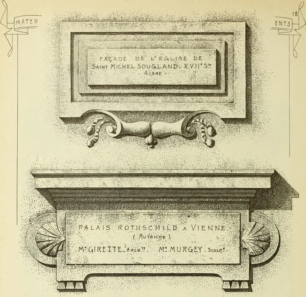 An illustration from Materials and documents of architecture and sculpture : classified alphabetically, 1915, leaf 351