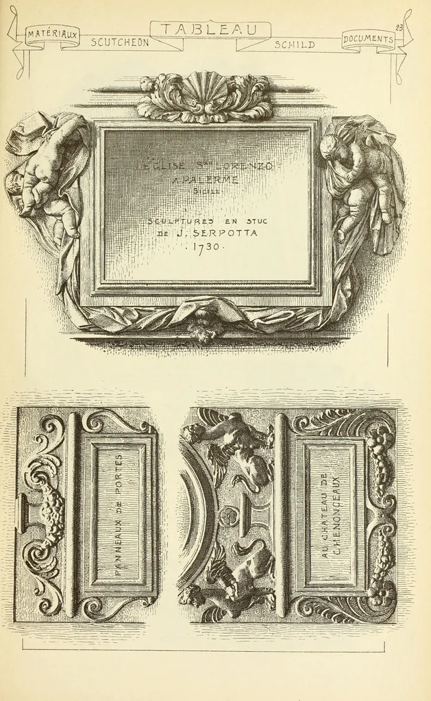 An illustration from Materials and documents of architecture and sculpture : classified alphabetically, 1915, leaf 356