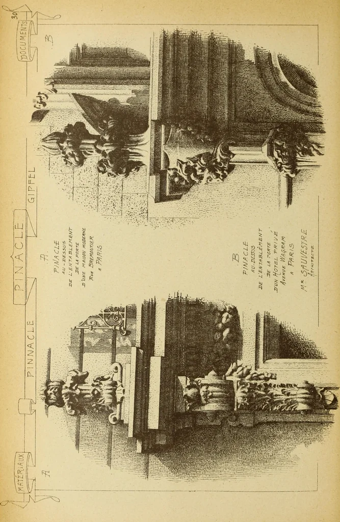 An illustration from Materials and documents of architecture and sculpture : classified alphabetically, 1915, leaf 71