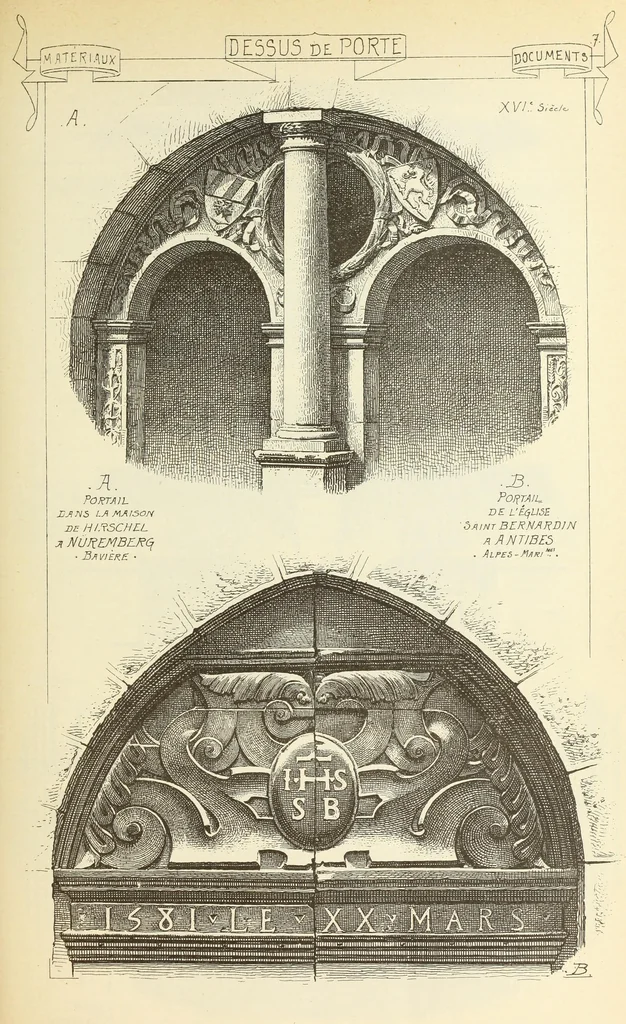An illustration from Materials and documents of architecture and sculpture : classified alphabetically, 1915, leaf 230