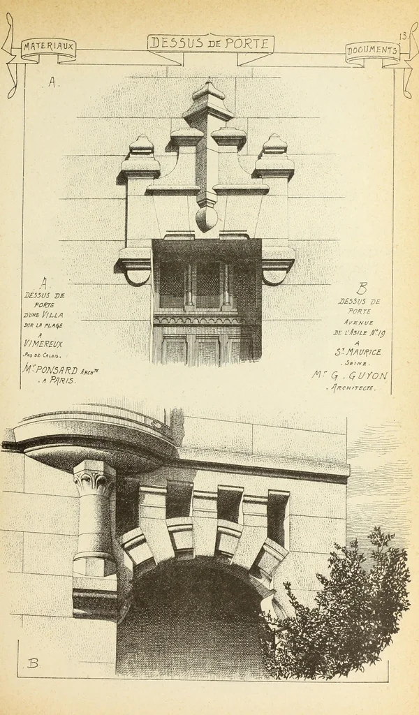 An illustration from Materials and documents of architecture and sculpture : classified alphabetically, 1915, leaf 236