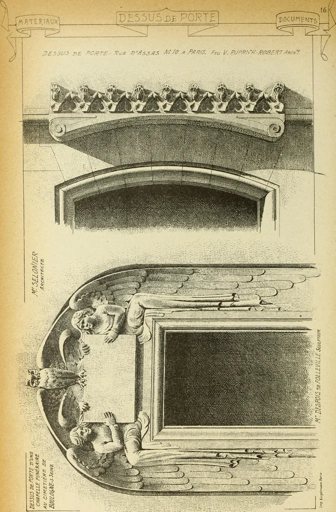 An illustration from Materials and documents of architecture and sculpture : classified alphabetically, 1915, leaf 239