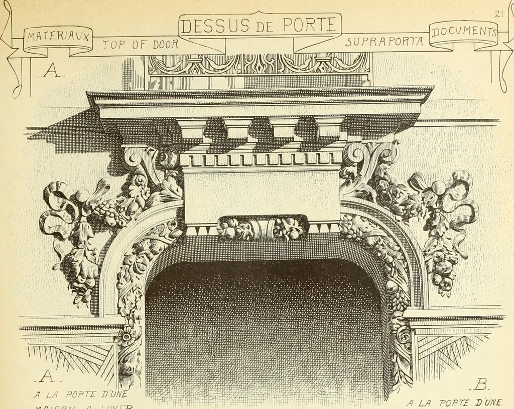 An illustration from Materials and documents of architecture and sculpture : classified alphabetically, 1915, leaf 244