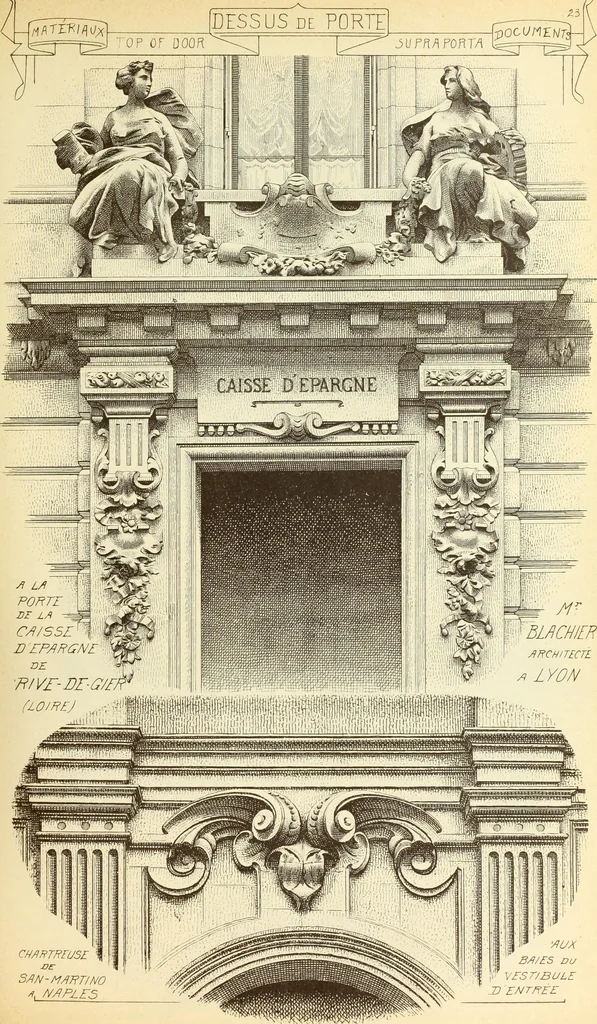 An illustration from Materials and documents of architecture and sculpture : classified alphabetically, 1915, leaf 246