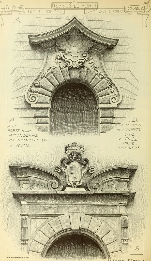 An illustration from Materials and documents of architecture and sculpture : classified alphabetically, 1915, leaf 247