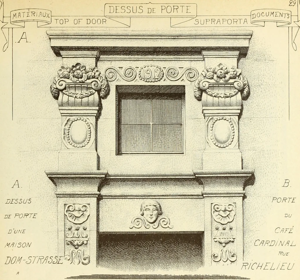An illustration from Materials and documents of architecture and sculpture : classified alphabetically, 1915, leaf 252