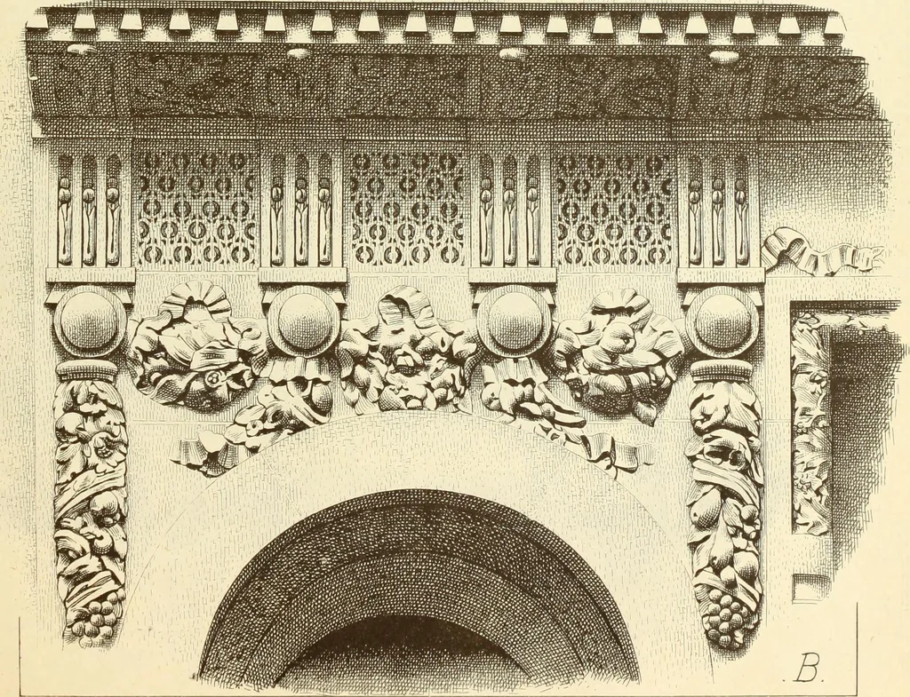 An illustration from Materials and documents of architecture and sculpture : classified alphabetically, 1915, leaf 252