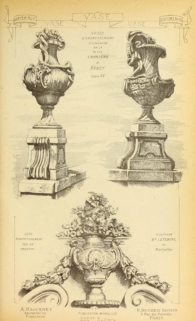 An illustration from Materials and documents of architecture and sculpture : classified alphabetically, 1915, leaf 344