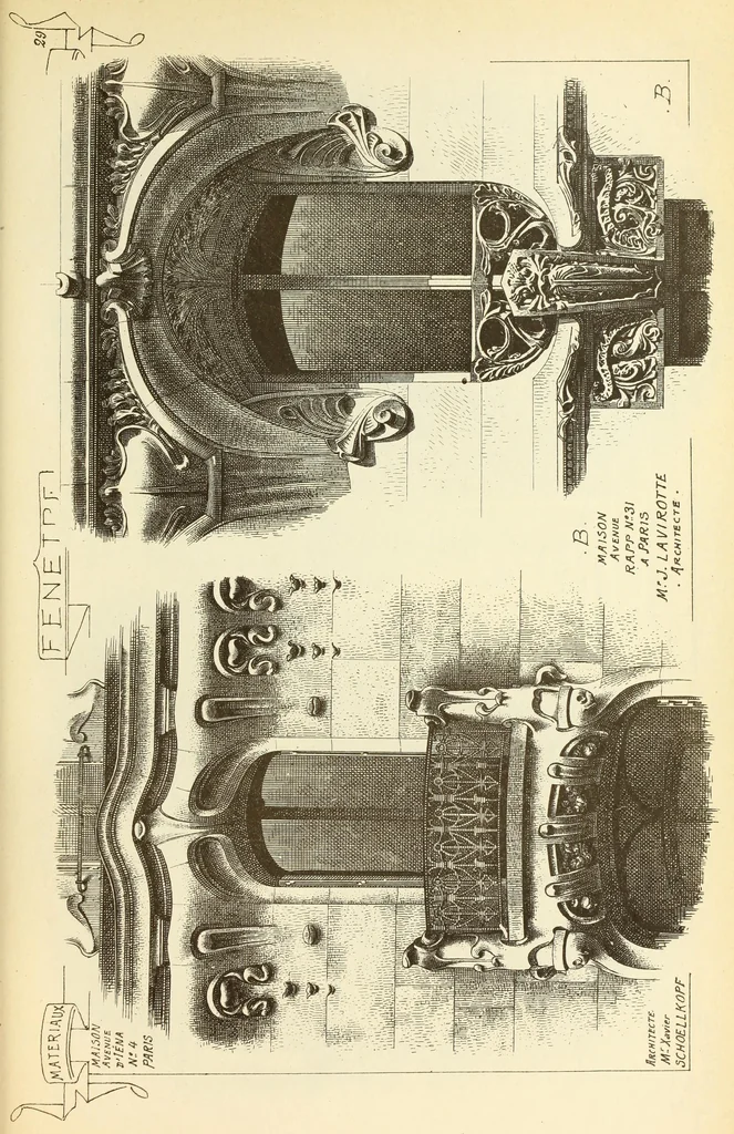 An illustration from Materials and documents of architecture and sculpture : classified alphabetically, 1915, leaf 436