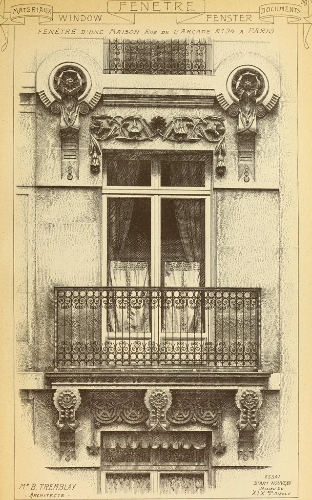 An illustration from Materials and documents of architecture and sculpture : classified alphabetically, 1915, leaf 446