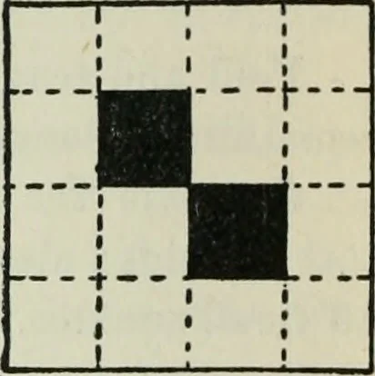 An illustration from Mathematical construction, informal number work for busy hands; grades one and two, 1911, leaf 61
