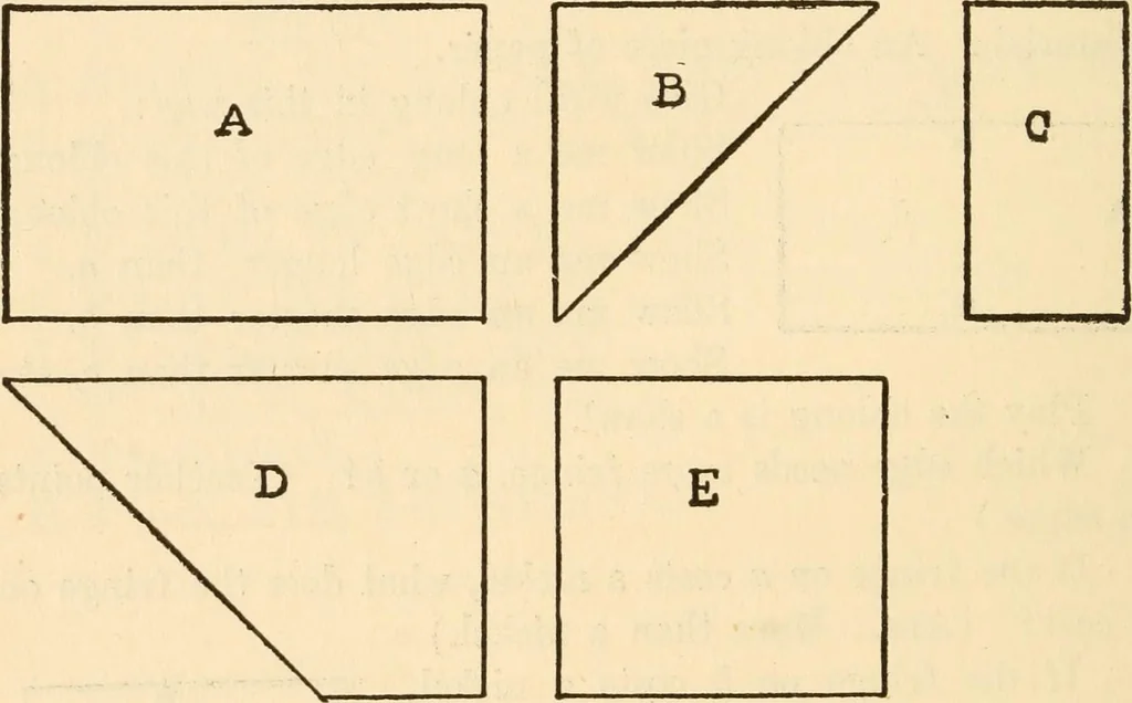 An illustration from Mathematical construction, informal number work for busy hands; grades one and two, 1911, leaf 31