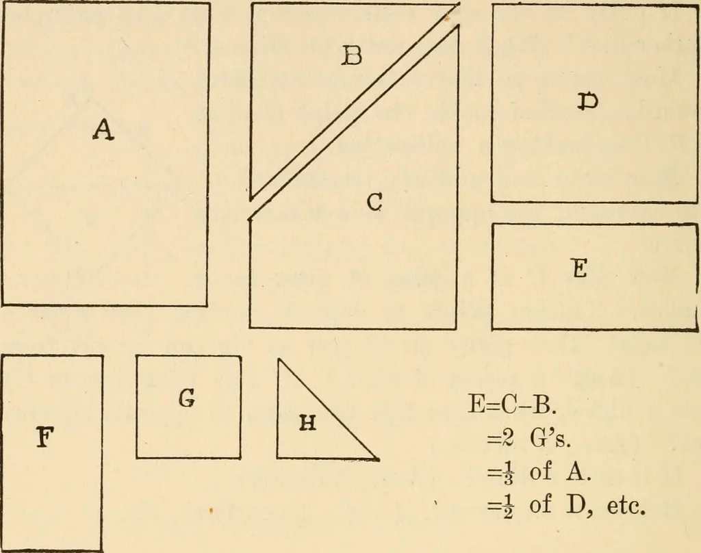 An illustration from Mathematical construction, informal number work for busy hands; grades one and two, 1911, leaf 35