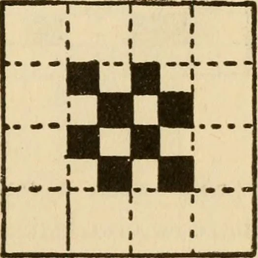 An illustration from Mathematical construction, informal number work for busy hands; grades one and two, 1911, leaf 62