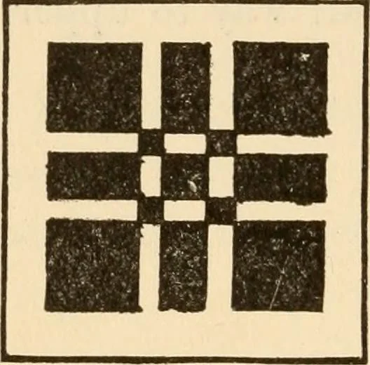 An illustration from Mathematical construction, informal number work for busy hands; grades one and two, 1911, leaf 69