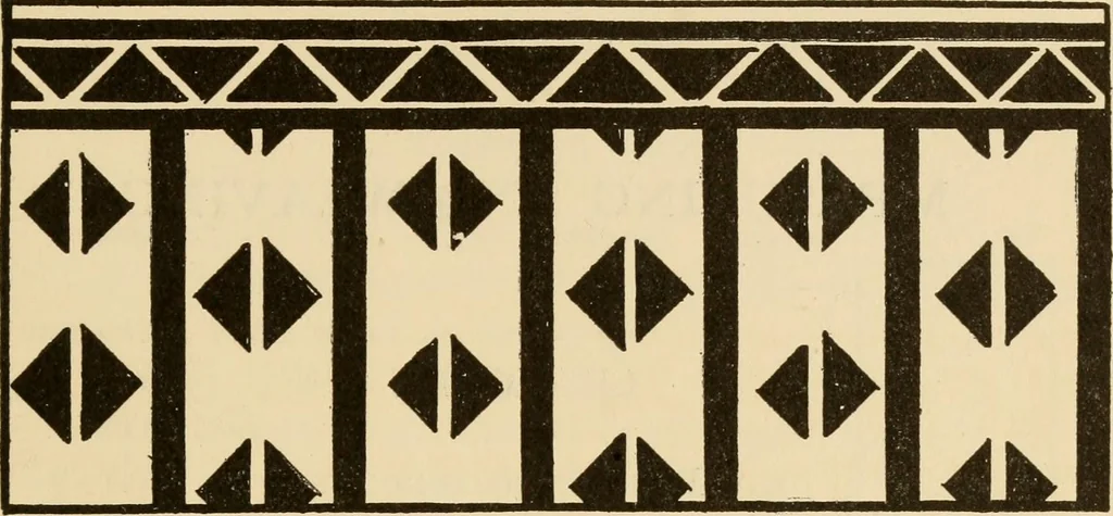 An illustration from Mathematical construction, informal number work for busy hands; grades one and two, 1911, leaf 74