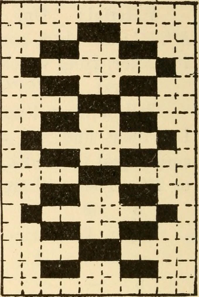 An illustration from Mathematical construction, informal number work for busy hands; grades one and two, 1911, leaf 77