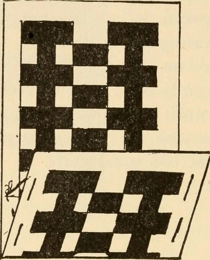 An illustration from Mathematical construction, informal number work for busy hands; grades one and two, 1911, leaf 83