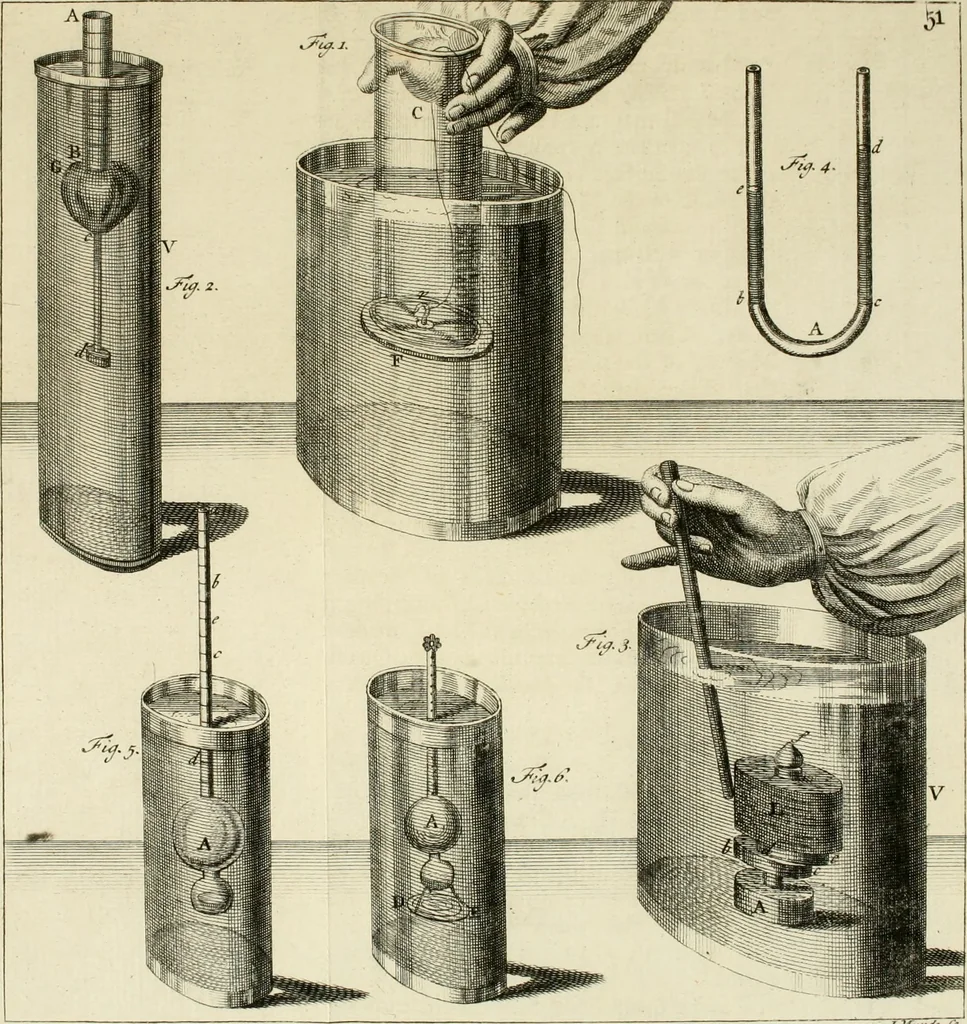 An illustration from Mathematical elements of natural philosophy, confirm'd by experiments : or, An introduction to Sir Isaac Newton's philosophy, 1747, leaf 562