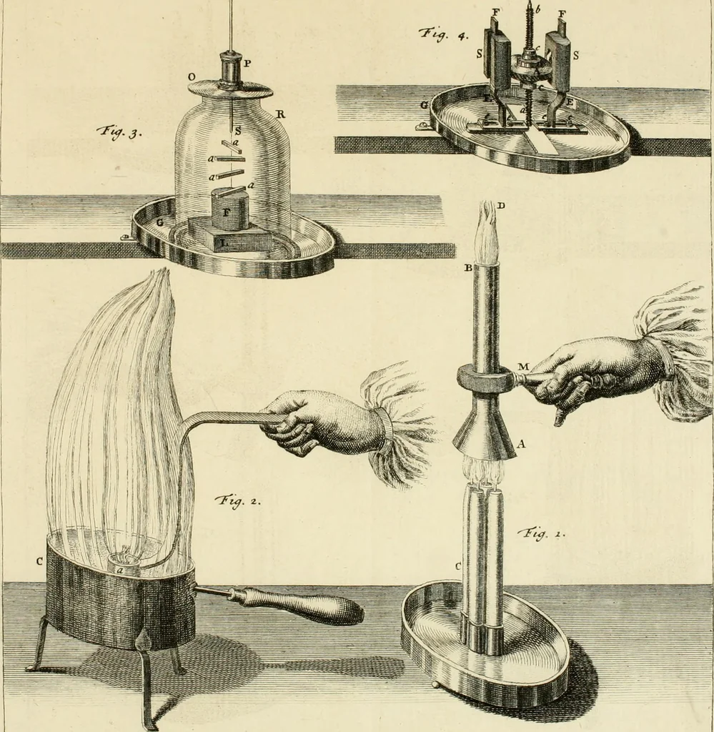 An illustration from Mathematical elements of natural philosophy, confirm'd by experiments : or, An introduction to Sir Isaac Newton's philosophy, 1747, leaf 138