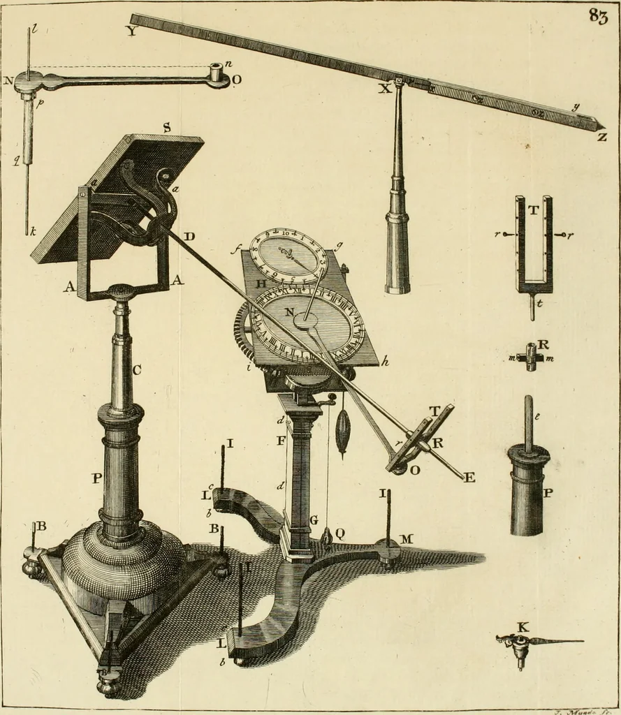 An illustration from Mathematical elements of natural philosophy, confirm'd by experiments : or, An introduction to Sir Isaac Newton's philosophy, 1747, leaf 158