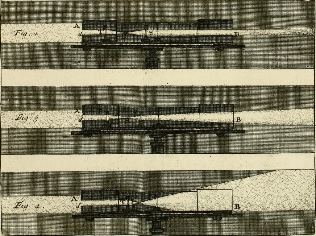An illustration from Mathematical elements of natural philosophy, confirm'd by experiments : or, An introduction to Sir Isaac Newton's philosophy, 1747, leaf 240