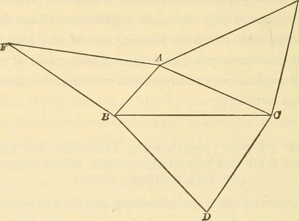 An illustration from Mathematical essays and recreations, 1917, leaf 101