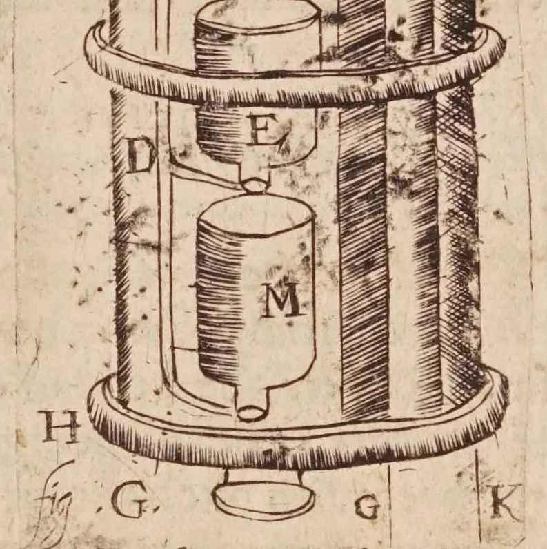 An illustration from Mathematicall recreations, or, A collection of sundrie problemes, extracted out of the ancient and moderne philosophers, as secrets in nature, and experiments in arithmeticke, geometrie, cosmographie, horologographie, astronomie, navigations, musicke, opticks, architecture, staticke, machanicks, chimestrie, waterworkes, fireworks, &c. : not vulgarly made manifest untill this time : fit for schollers, students, and gentlemen, that desire to know the philosophicall cause of many admirable conclusions : vsefull for others, to actuate and stirre them up to the search of further knowledge : and serviceable to all for many excellent things, both for pleasure and recreation : most of which were written first in Greeke and Latine, 1633, leaf 303