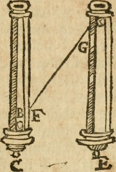 An illustration from The mathematical and philosophical works of the Right Reverend John Wilkins ... to which is prefix'd the author's life, and an account of his works, 1708, leaf 260