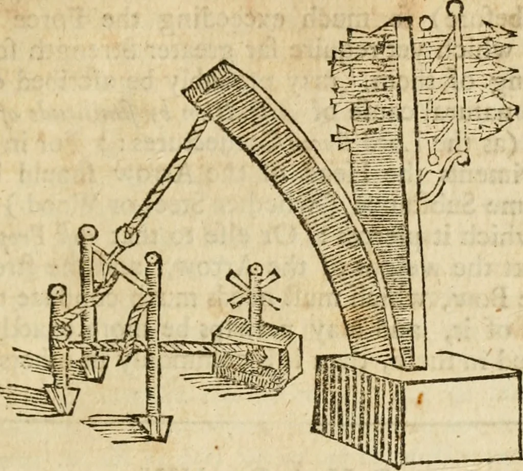 An illustration from The mathematical and philosophical works of the Right Reverend John Wilkins ... to which is prefix'd the author's life, and an account of his works, 1708, leaf 482