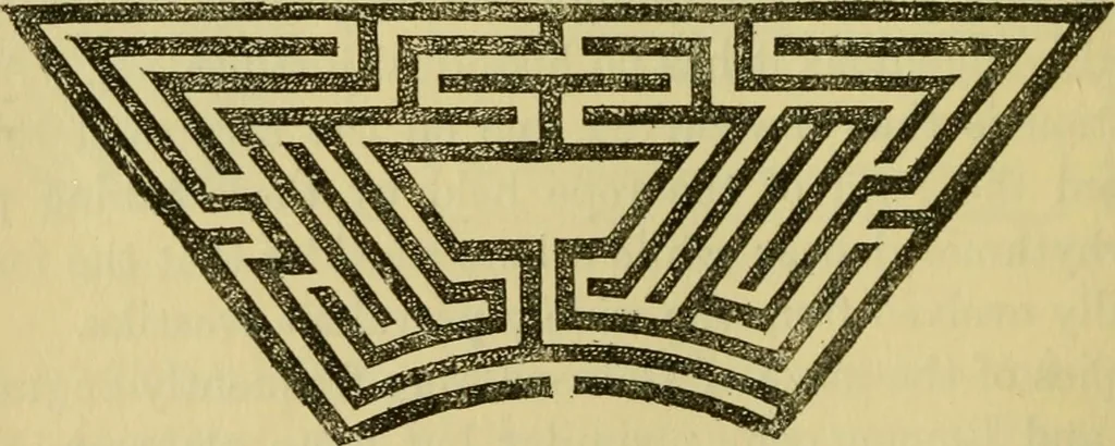 An illustration from Mathematical recreations and essays, 1914, leaf 207