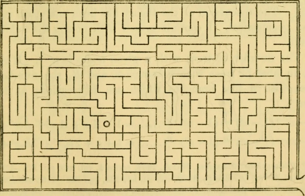 An illustration from Mathematical recreations and essays, 1914, leaf 208