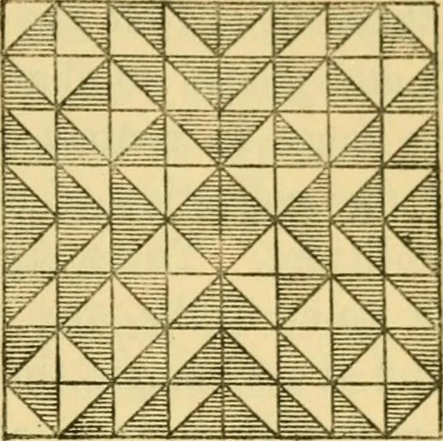 An illustration from Mathematical recreations and essays, 1914, leaf 88