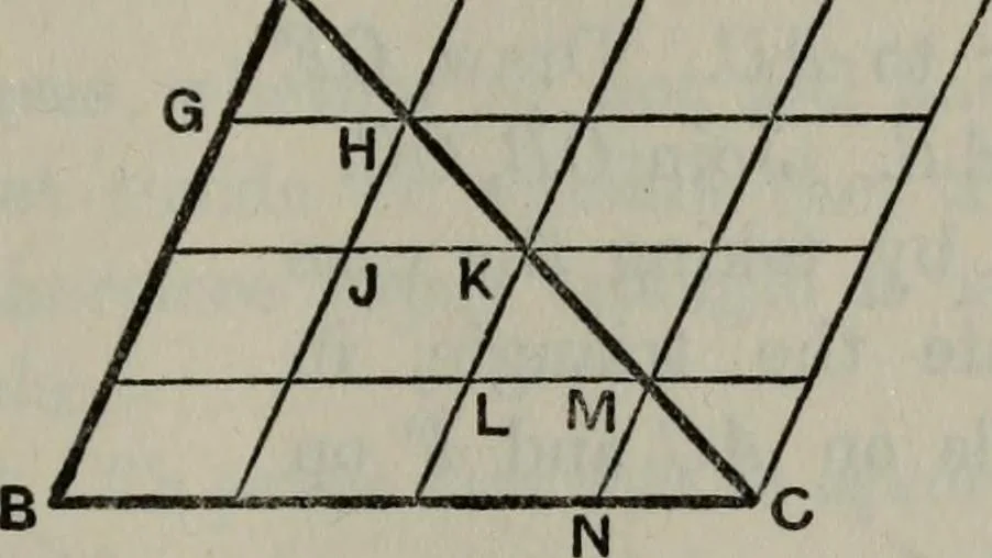 An illustration from Mathematical recreations and essays, 1920, leaf 70