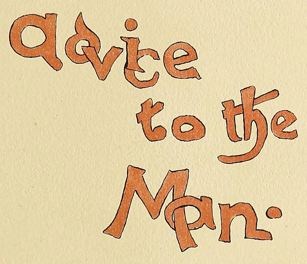 An illustration from Matrimonial advice, 1891, leaf 11