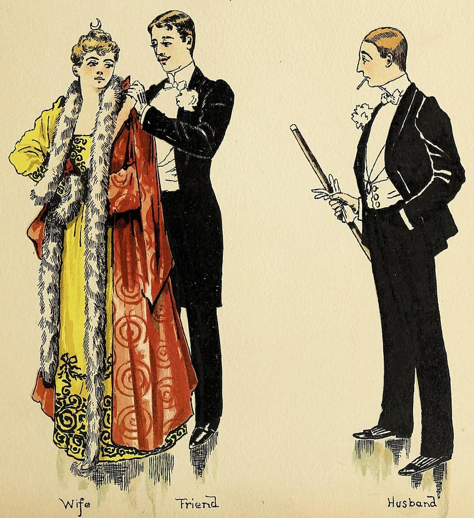An illustration from Matrimonial advice, 1891, leaf 25