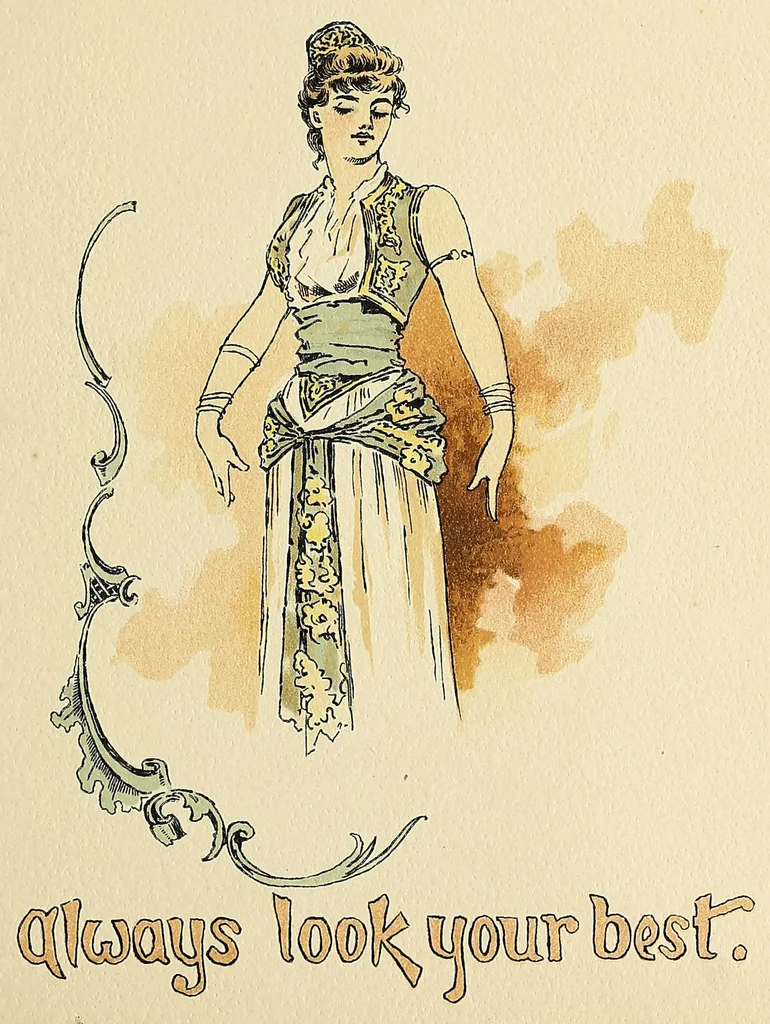 An illustration from Matrimonial advice, 1891, leaf 39