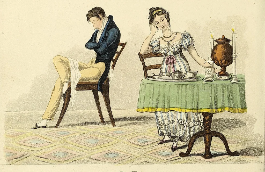 An illustration from Matrimonial ladder : or Such things are, 1825, leaf 14