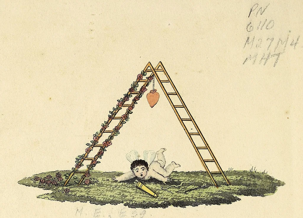 An illustration from Matrimonial ladder : or Such things are, 1825, leaf 4