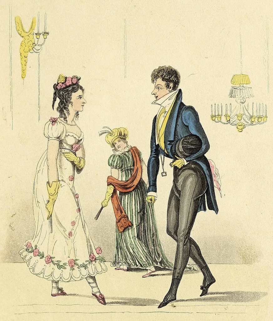 An illustration from Matrimonial ladder : or Such things are, 1825, leaf 5