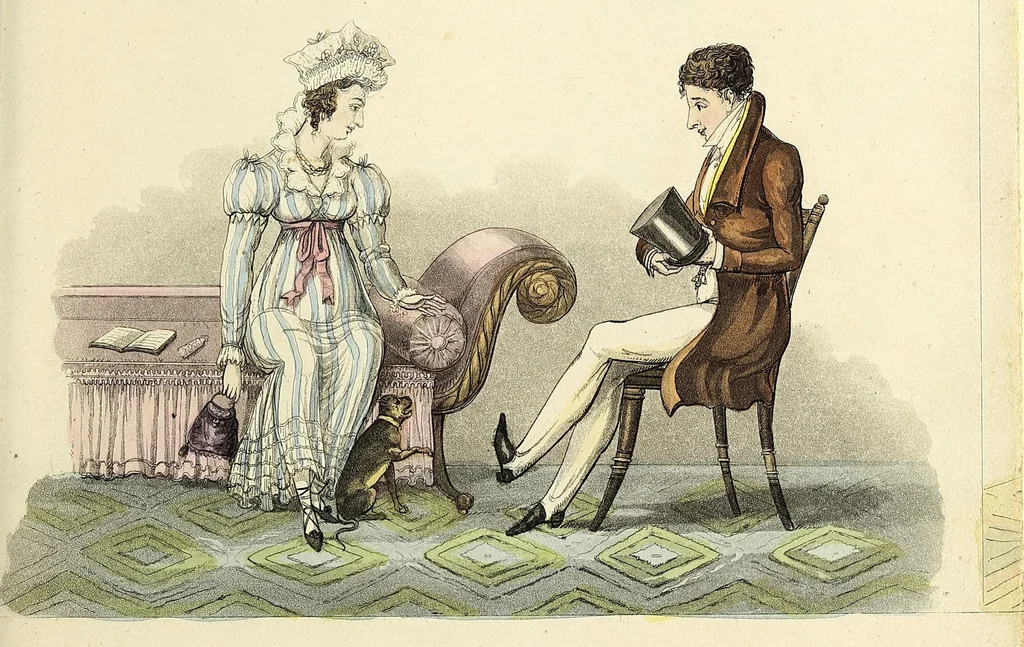 An illustration from Matrimonial ladder : or Such things are, 1825, leaf 9